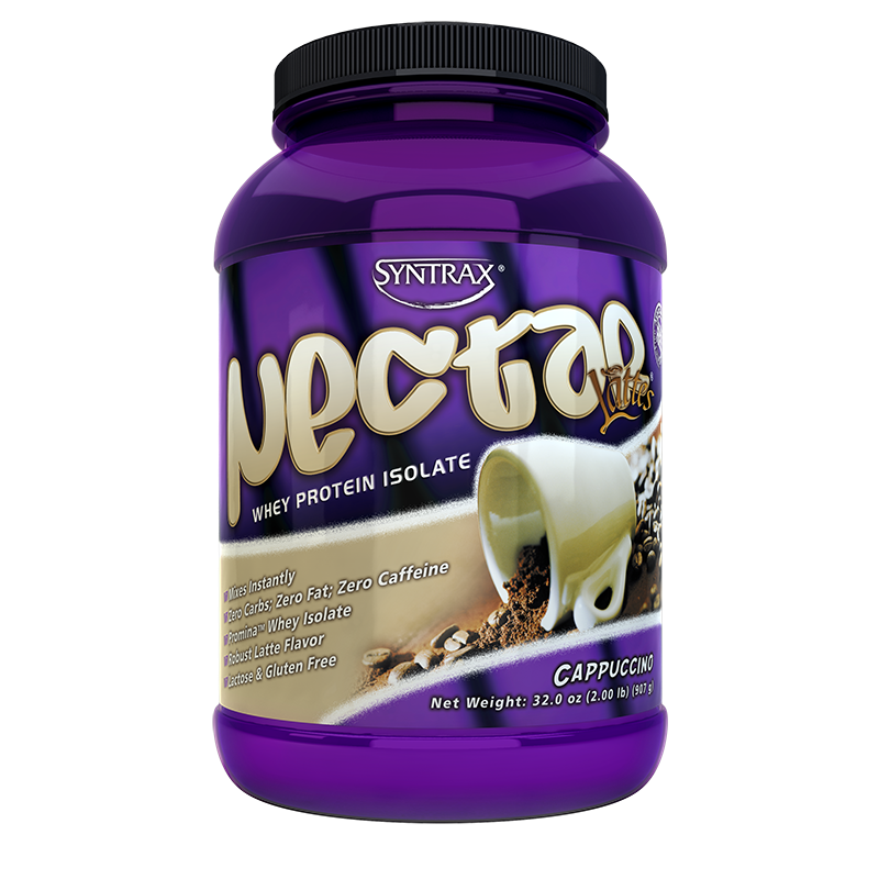 Syntrax Nectar Lattes Whey Protein Isolate 907g. (2 lbs) Cappuccino