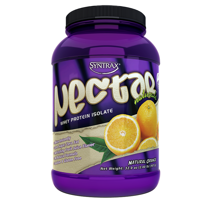 Syntrax Nectar Natural Whey Protein Isolate Natural Orange 2lbs