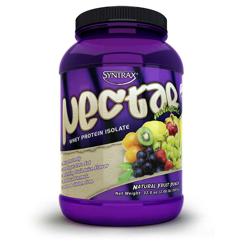 Syntrax Nectar Natural Whey Protein Isolate Natural Fruit Punch 2lbs