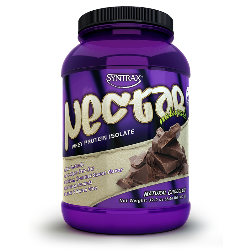 Syntrax Nectar Natural Whey Protein Isolate Natural Chocolate 2lbs + เมื่อซื้อรสใดก็ได้ 3 กระปุก รับฟรี!! Syntrax Aerobottle CryO 26 OZ.